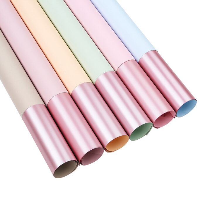 Rose Life Flower Wrapping Paper color display