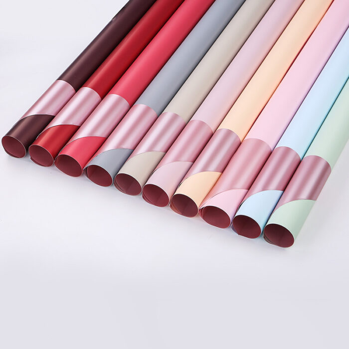 Rose Life Flower Wrapping Paper color display