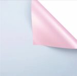 Rose Life Flower Wrapping Paper light blue