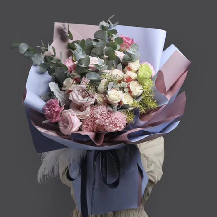 Rose Life Flower Wrapping Paper for bouquet