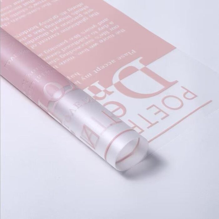 Love Letter Bouquet Wrapping Paper pink