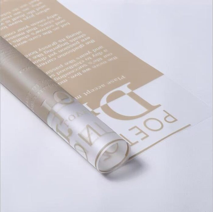 Love Letter Bouquet Wrapping Paper Macchiato