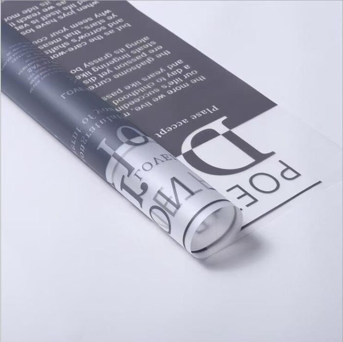 Love Letter Bouquet Wrapping Paper grey