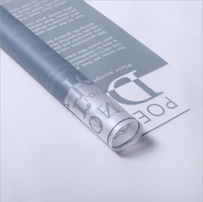 Love Letter Bouquet Wrapping Paper grey blue