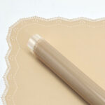 Lace Flower Wrapping Paper Macchiato