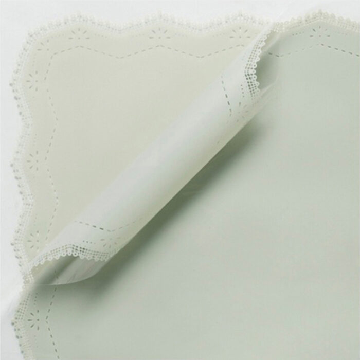 Lace Flower Wrapping Paper Mint grey