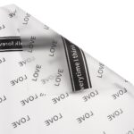 Overflowing Love flower Wrapping Paper black