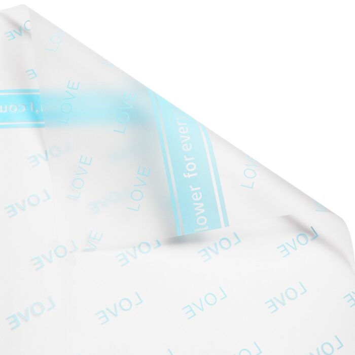 Overflowing Love flower Wrapping Paper blue
