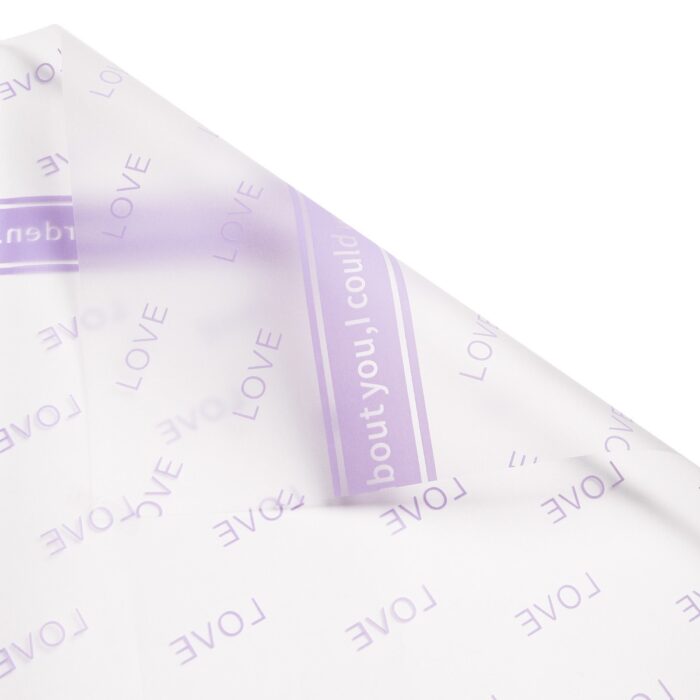 Overflowing Love flower Wrapping Paper purple