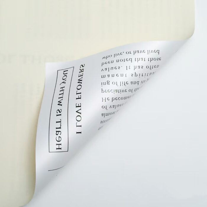 Prada Newspaper Floral Wrapping milky