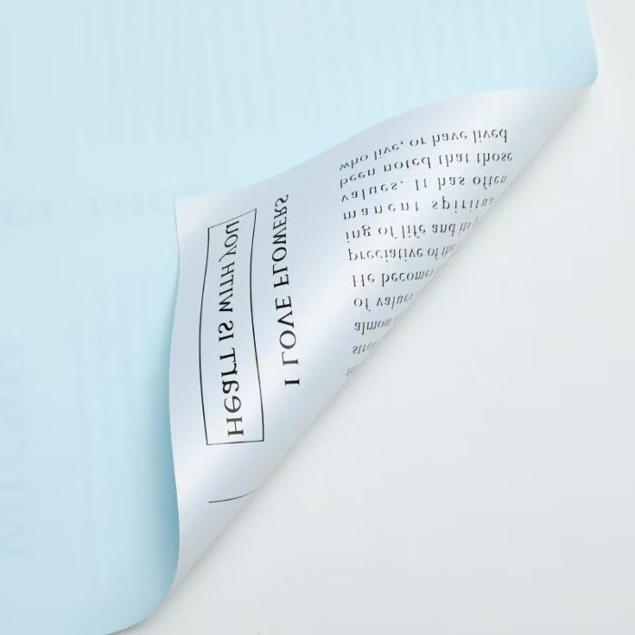 Prada Newspaper Floral Wrapping sakura light blue