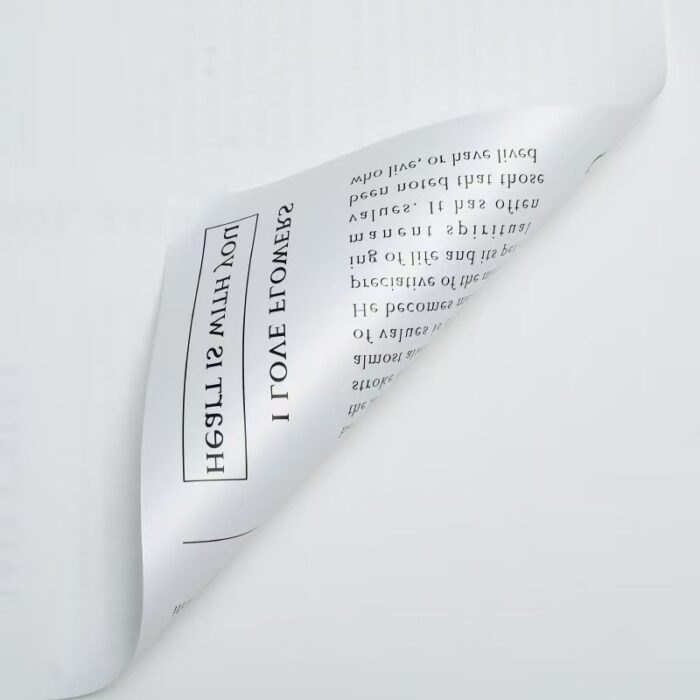 Prada Newspaper Floral Wrapping Paper white