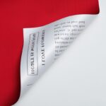 Prada Newspaper Floral Wrapping Paper red