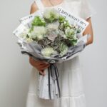 Prada Newspaper Floral Wrapping for bouquet