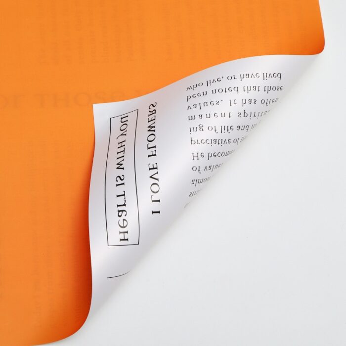 Prada Newspaper Floral Wrapping Paper orange