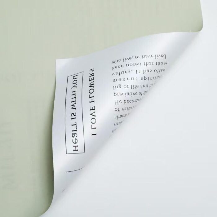 Prada Newspaper Floral Wrapping Paper light green