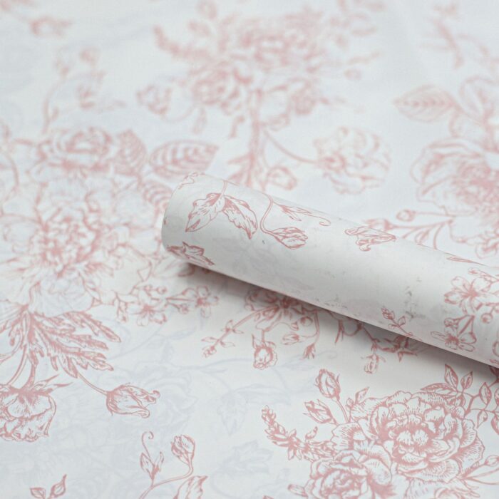 Afternoon Tea Flower Wrapping Paper pink