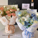 Afternoon Tea Flower Wrapping Paper for bouquet