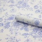 Afternoon Tea Flower Wrapping Paper blue