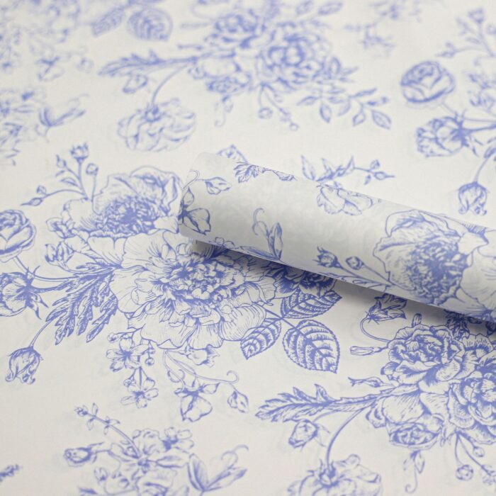 Afternoon Tea Flower Wrapping Paper blue