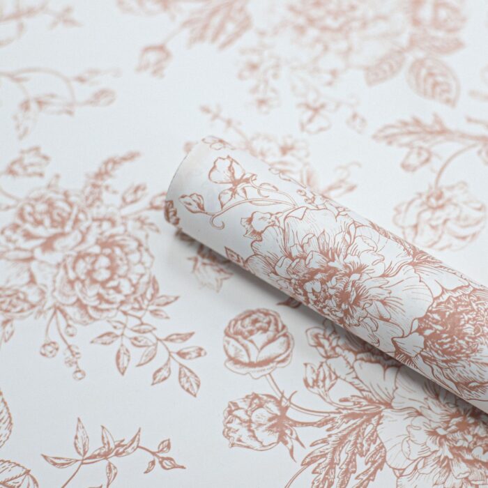 Afternoon Tea Flower Wrapping Paper coffee