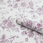 Afternoon Tea Flower Wrapping Paper deep purple