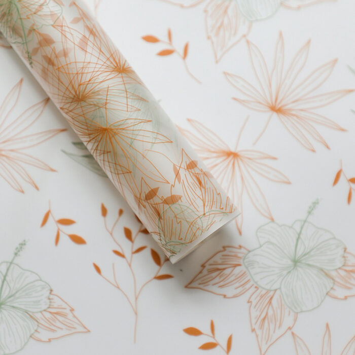 Summer Wrapping Floral Wrapping Paper red