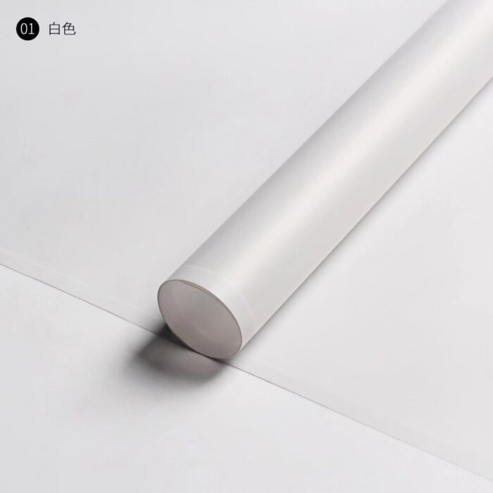 Magic Edge Matte Flower Wrapping Paper white