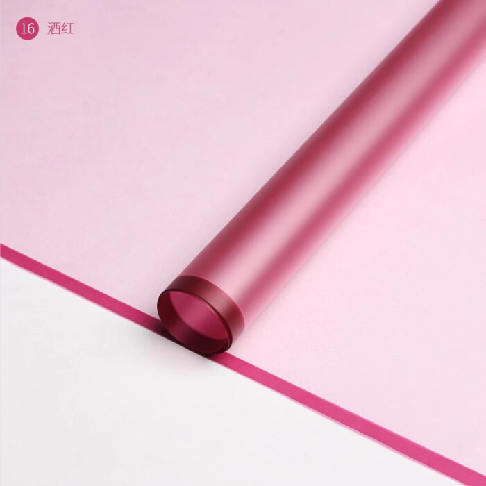 Magic Edge Matte Flower Wrapping Paper wine red