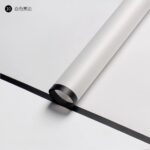 Magic Edge Matte Flower Wrapping Paper white black