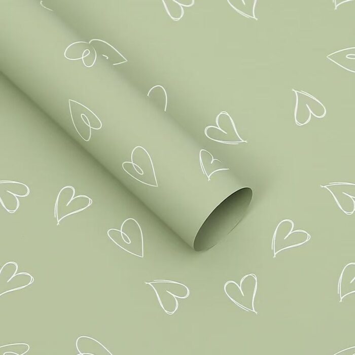 Sweetheart Bouquet Wrapping Paper green