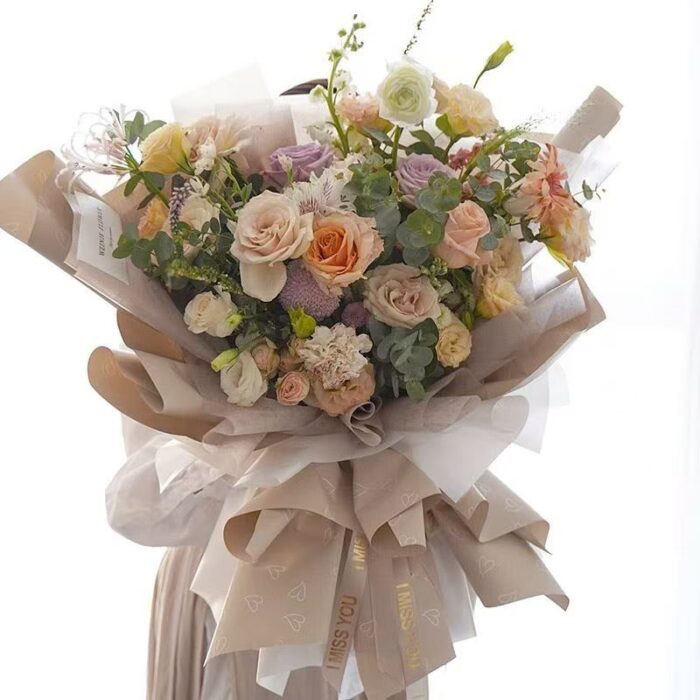 Sweetheart Bouquet Wrapping Paper bouquet