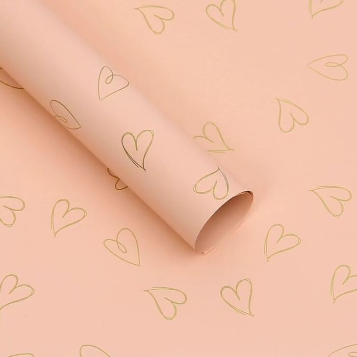 Sweetheart Bouquet Wrapping Paper bean paste