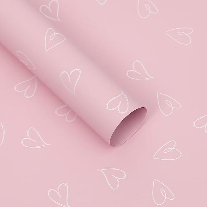 Sweetheart Bouquet Wrapping Paper pink white