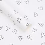 Sweetheart Bouquet Wrapping Paper white