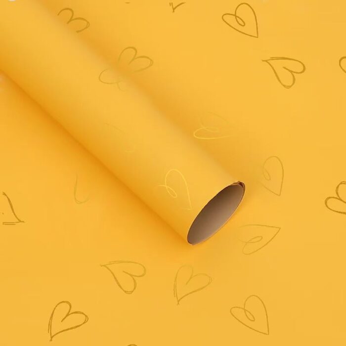 Sweetheart Bouquet Wrapping Paper yellow