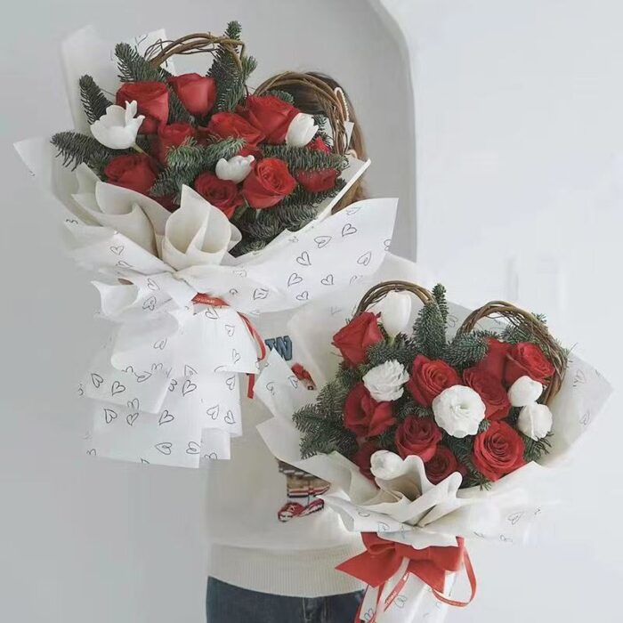 Sweetheart Bouquet Wrapping Paper bouquet