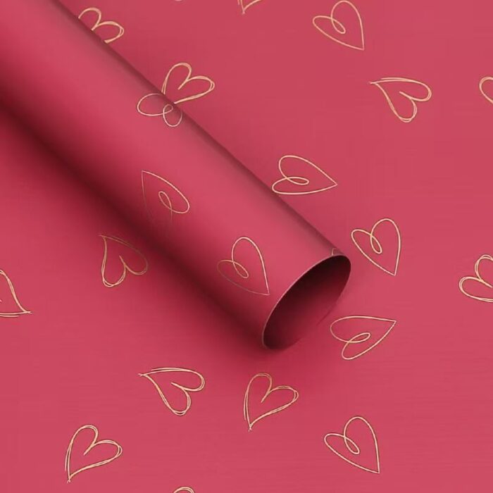 Sweetheart Bouquet Wrapping Paper red