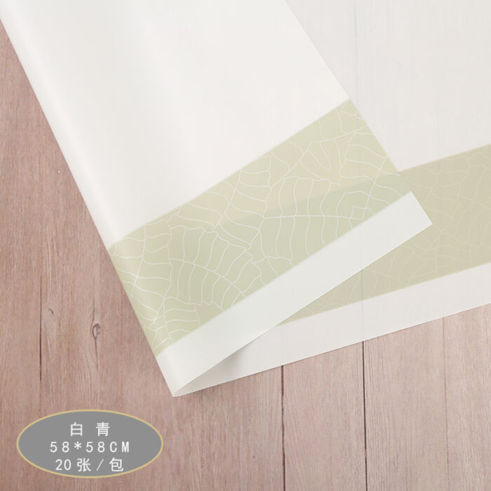 Times Flower Wrapping Paper white