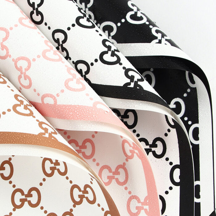 Guchi Luxury Flower Wrapping Paper color information