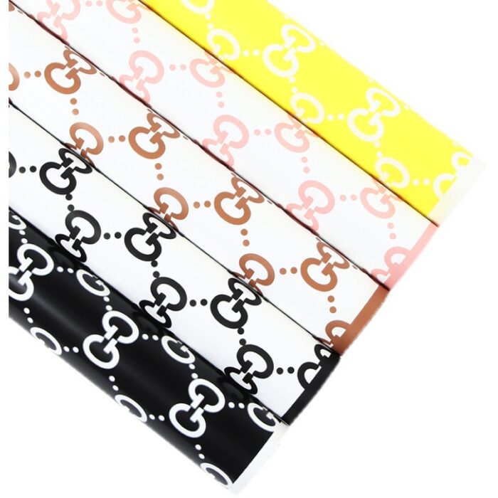 Guchi Luxury Flower Wrapping Paper color information