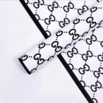 Guchi Luxury Flower Wrapping Paper black