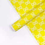 Guchi Luxury Flower Wrapping Paper yellow
