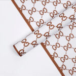 Guchi Luxury Flower Wrapping Paper brown