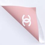 Litte Chanel Flower Wrapping Paper pink