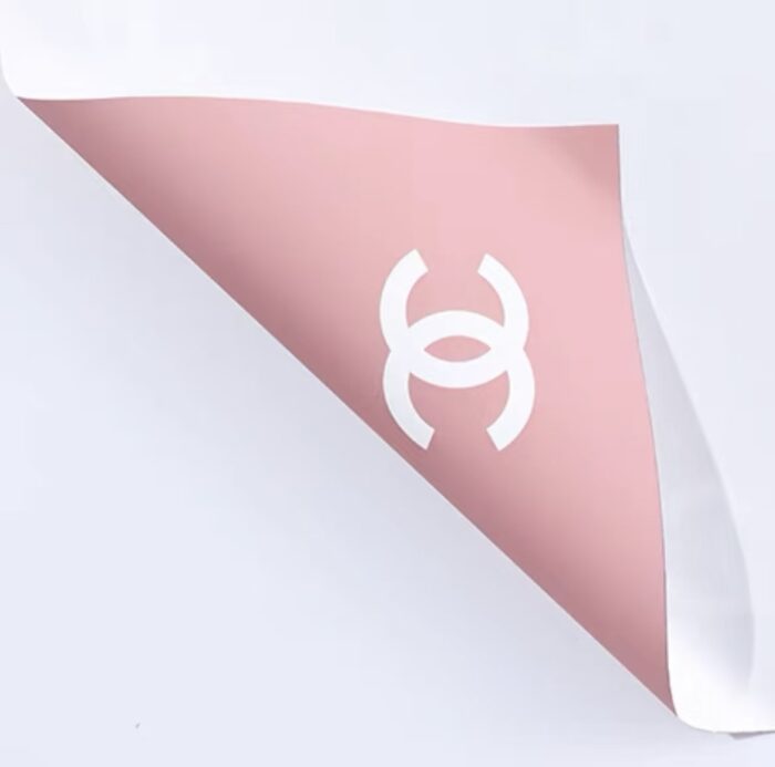 Litte Chanel Flower Wrapping Paper pink
