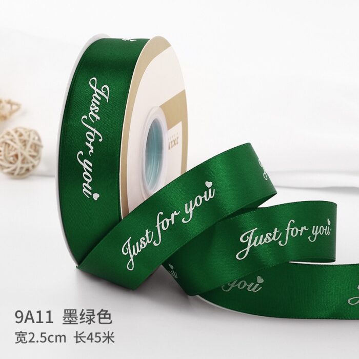 Just for You Stain ribbon deep green