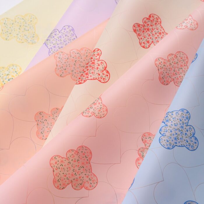 Garden Bear Floral Wrapping Paper courtship
