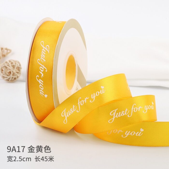 Just for You Stain ribbon gold yellow