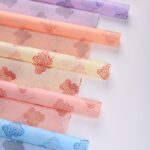 Garden Bear Floral Wrapping Paper courtship bouquet